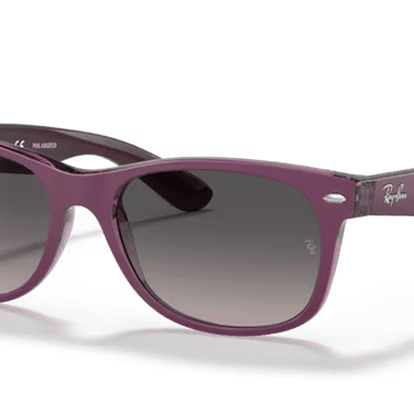 Ray-Ban Wayfarer RB2132 6606M3 Violet op Transparant Violet