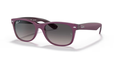 Ray-Ban Wayfarer RB2132 66606M3 Violet op transparant violet
