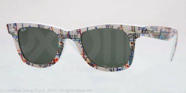 Ray-Ban Wayfarer RB2140 Subway/white crystal green