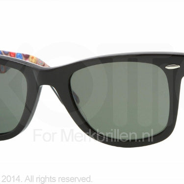 Ray-Ban Zonnebril RB2140 Buttons pins top black crystal green