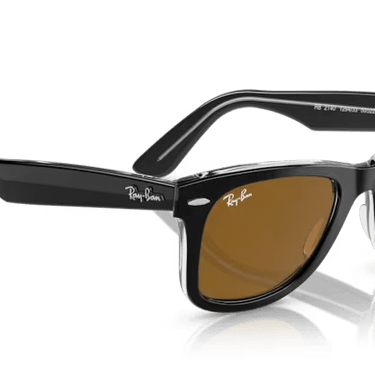 Ray-Ban Wayfarer RB2140 129433 Zwart op Transparant