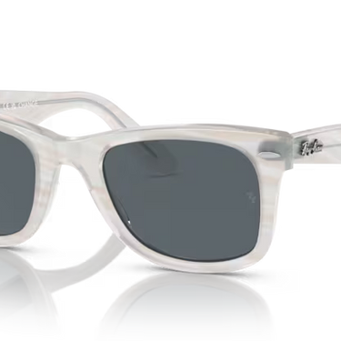 Ray-Ban Wayfarer RB2140 1407R5 Fotochroom Gestreept Lichtblauw