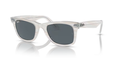 Ray-Ban Wayfarer RB2140 1407R5 Fotochroom Gestreept Lichtblauw