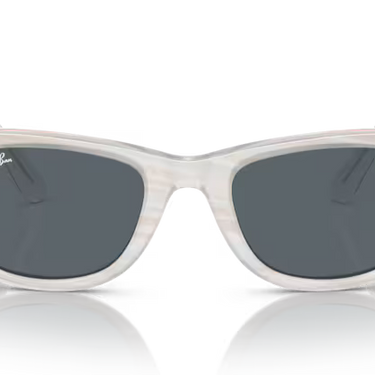 Ray-Ban Wayfarer RB2140 1407R5 Fotochroom Gestreept Lichtblauw