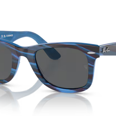 Ray-Ban Wayfarer RB2140 1409B1 Fotochroom Gestreept Blauw