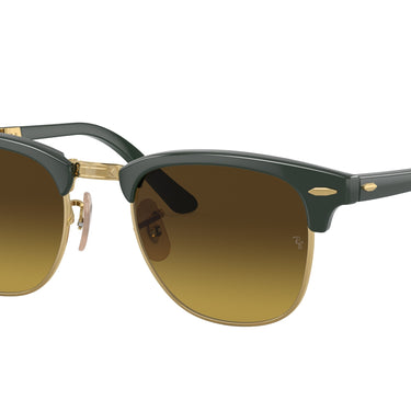Ray-Ban Clubmaster Folding RB2176 136885 Groen op goud