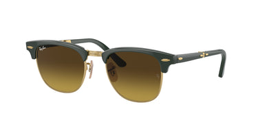 Ray-Ban Clubmaster Folding RB2176 136885 Groen op goud