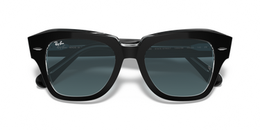 Ray-Ban State Street RB2186 12943M Zwart op transparant