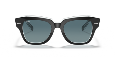 Ray-Ban State Street RB2186 12943M Zwart op transparant