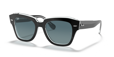 Ray-Ban State Street RB2186 12943M Zwart op transparant