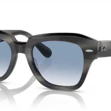 Ray-Ban State Street RB2186 14043F Grijs Gestreept