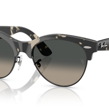 Ray-Ban Clubmaster Way RB2341 143371 Grijs Havana op Zwart