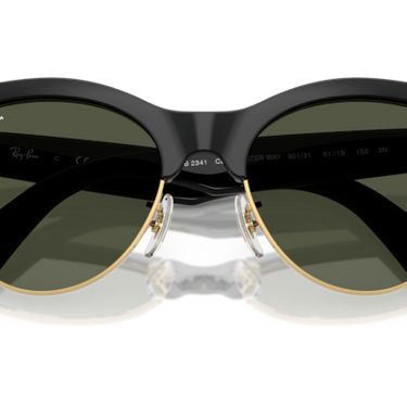 Ray-Ban Clubmaster Way RB2341 901/31 Zwart op goud