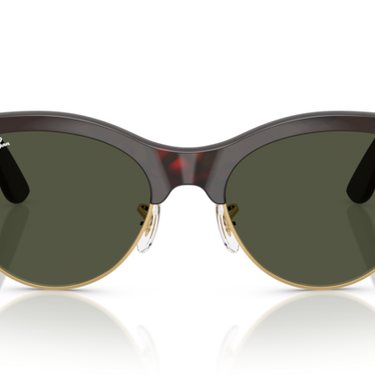 Ray-Ban RB2341 990/31 Clubmaster Way Rood Havana op Goud