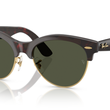 Ray-Ban RB2341 990/31 Clubmaster Way Rood Havana op Goud