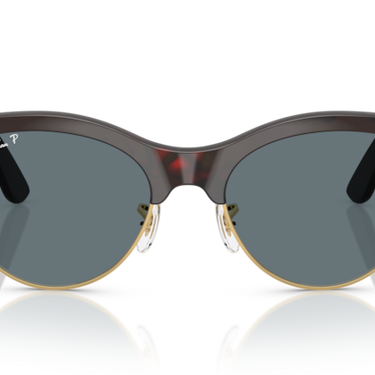 Ray-Ban Clubmaster Way Rood Havana op Goud