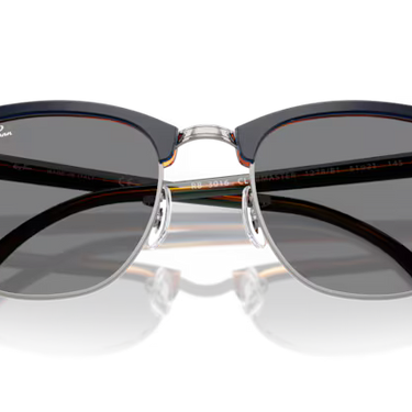 Ray-Ban Clubmaster RB3016 1278B1 Staalgrijs Blauw