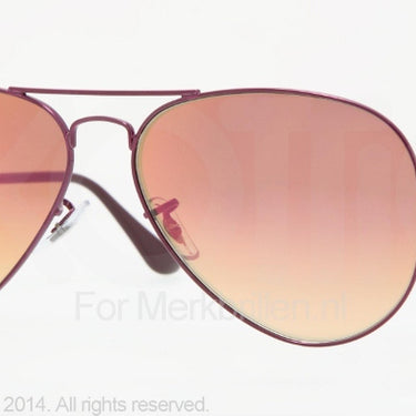 Ray-Ban Zonnebril RB3025 Dark violet cry. brown gr.+violet mirror
