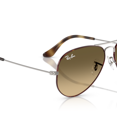 Ray-Ban Aviator RB3025 92700A Havana op Staalgrijs