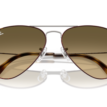 Ray-Ban Aviator RB3025 92700A Havana op Staalgrijs