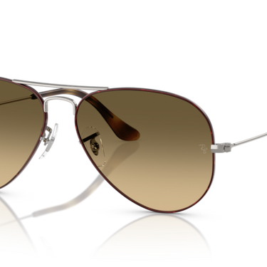 Ray-Ban Aviator RB3025 92700A Havana op Staalgrijs