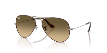 Ray-Ban Aviator RB3025 92700A Havana op Staalgrijs