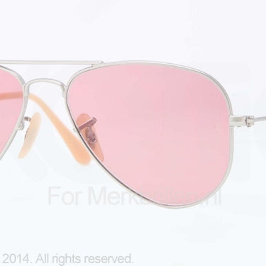 Ray-Ban Zonnebril RB3044 Matte silver pink