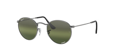 Ray-Ban Round RB3447 004/G4 Staalgrijs Chromance
