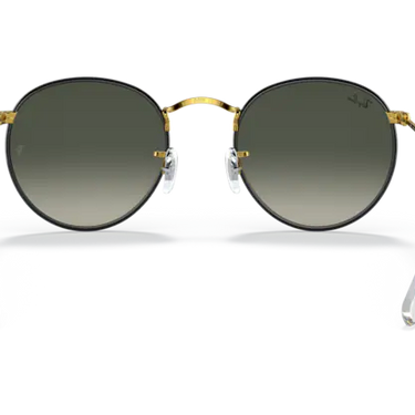 Ray-Ban Round Full Color RB3447JM 919671 Black on Gold