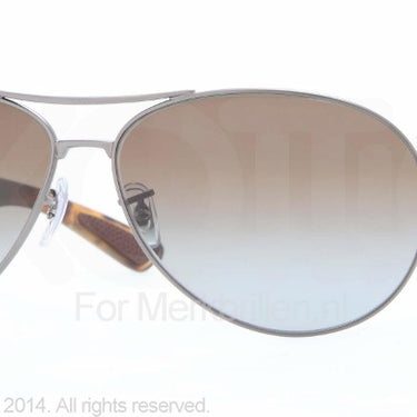 Ray-Ban Zonnebril RB3509 Matte gunmetal grey grad brown polar