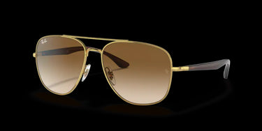 Ray-Ban RB3683 001/51 Gold Transparent Brown
