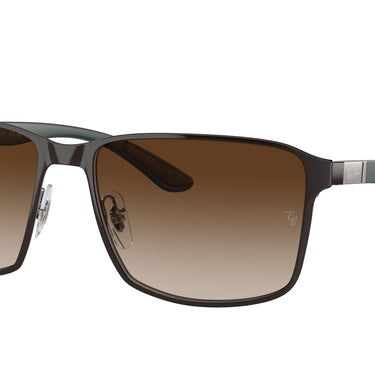 Ray-Ban RB3721 188/13 Bruin op staalgrijs