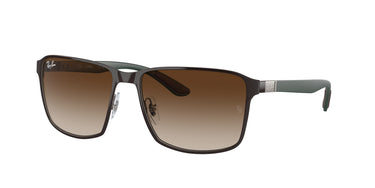 Ray-Ban RB3721 188/13 Bruin op staalgrijs