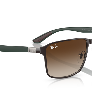 Ray-Ban RB3721 188/13 Bruin op staalgrijs