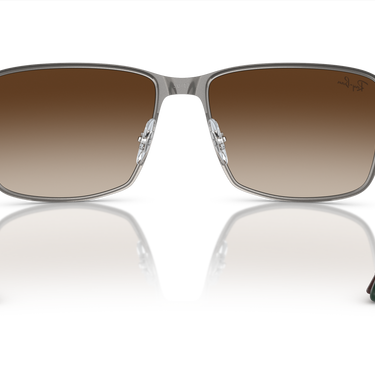 Ray-Ban RB3721 188/13 Bruin op staalgrijs