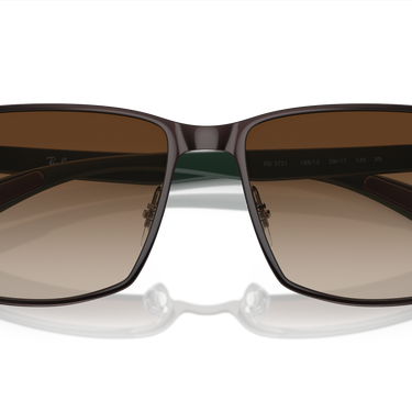 Ray-Ban RB3721 188/13 Bruin op staalgrijs