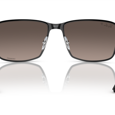 Ray-Ban Chromance RB3721CH 186/5J Zwart op Zwart