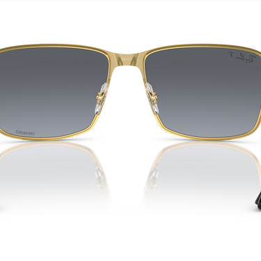 Ray-Ban Chromance RB3721CH 187/J0 Zwart op Goud