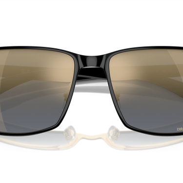 Ray-Ban Chromance RB3721CH 187/J0 Zwart op Goud