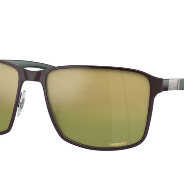 Ray-Ban Chromance RB3721CH 188/6O Bruin op staalgrijs