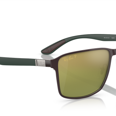 Ray-Ban Chromance RB3721CH 188/6O Bruin op staalgrijs