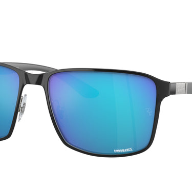 Ray-Ban Chromance RB3721CH 9144A1 Zwart op zilver