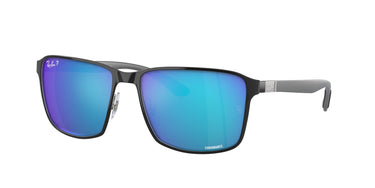 Ray-Ban Chromance RB3721CH 9144A1 Zwart op zilver