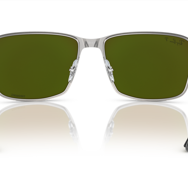 Ray-Ban Chromance RB3721CH 9144A1 Zwart op zilver