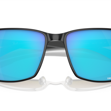 Ray-Ban Chromance RB3721CH 9144A1 Zwart op zilver