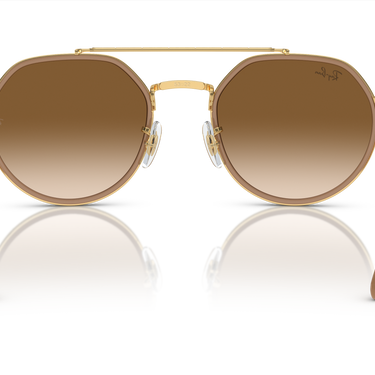 Ray-Ban RB3765 001/51 Goud Bruin