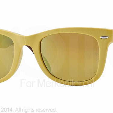 Ray-Ban Zonnebril RB4105 Matte yellow brown mirror gold