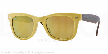 Ray-Ban Zonnebril RB4105 Matte yellow brown mirror gold