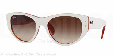 Ray-Ban Vagabond RB4152 Top white on str.orange crystal brown gradient