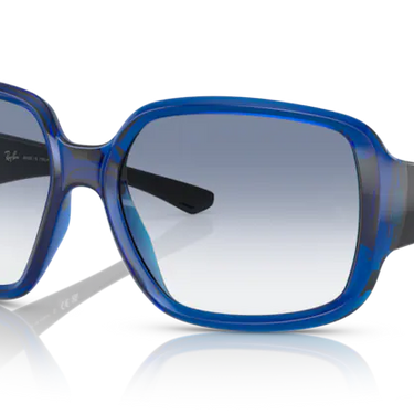 Ray-Ban Powderhorn RB4347 666019 Transparent Blue